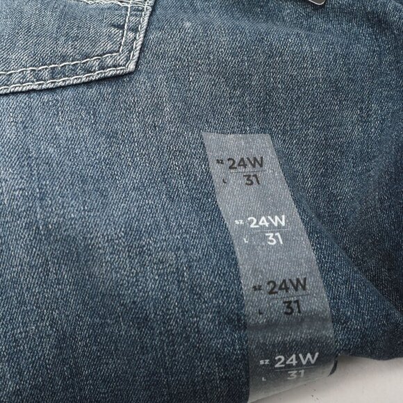 Silver Britt Low Rise Curvy Slim Bootcut Jeans Indigo Denim Stretch Sz 24 NEW - Picture 11 of 12